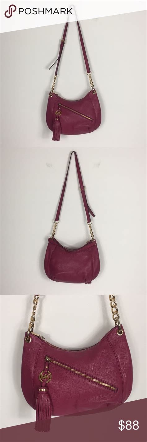 Michael Kors Womens Cranberry Rectangle Shape Adjustable 